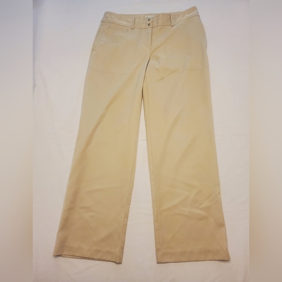 IZOD XFG Stretch Straight Leg Khaki Golf Pants Women's Size 6 Short - Picture 1 of 5
